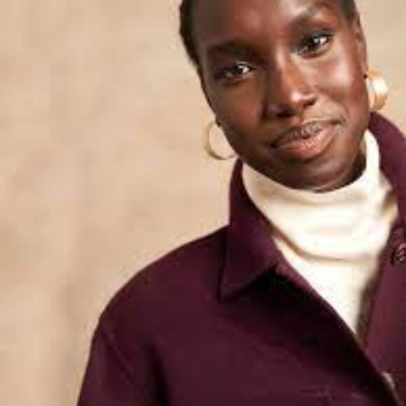 Banana Republic Double-Faced Shirt Jacket - NWOT - Sz Med. - Forest Green - Picture 6 of 8